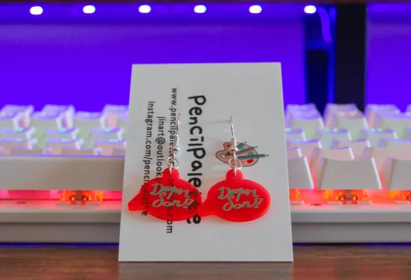 Dayum Son! UV Acrylic Earrings - Image 2