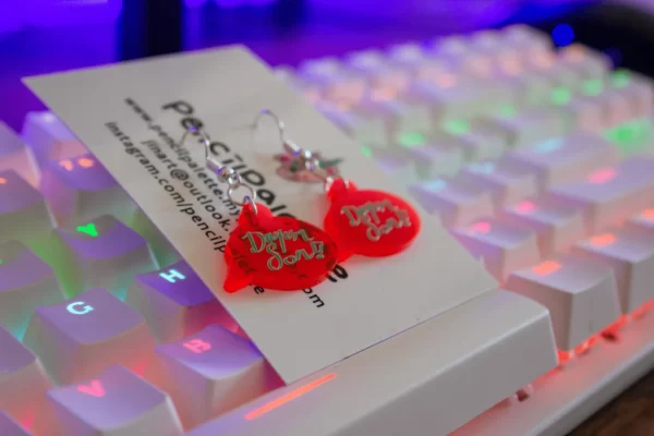 Dayum Son! UV Acrylic Earrings - Image 4