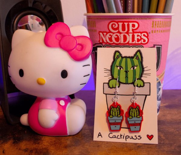 Cactipuss UV Acrylic Earrings - Image 4